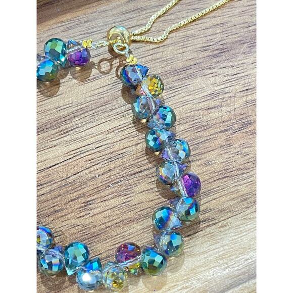 Blue Swarovski Beaded Bracelet - Picture 4 of 11